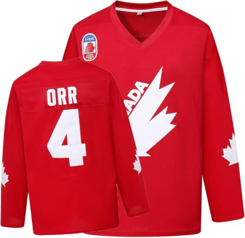 PRIMITAS Men's #4 Orr Team Coupe Canada Cup Ice Hockey Jersey